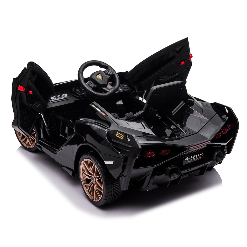 12V Electric Powered Kids Ride on Car Toy - black