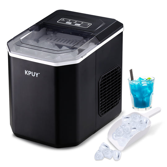 Countertop Electric Ice Maker Machine Self-cleaning 26lbs/24hrs + Ice Scoop